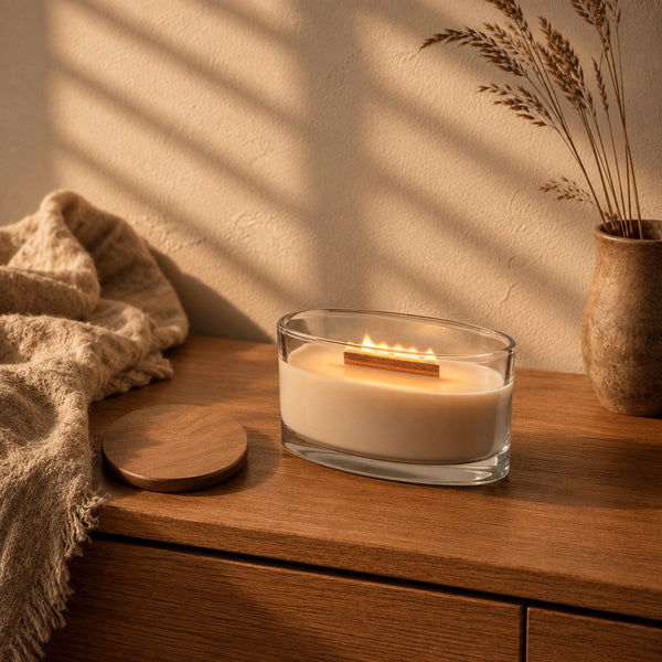 Lumidusk Crackle — Wooden Wick Candle