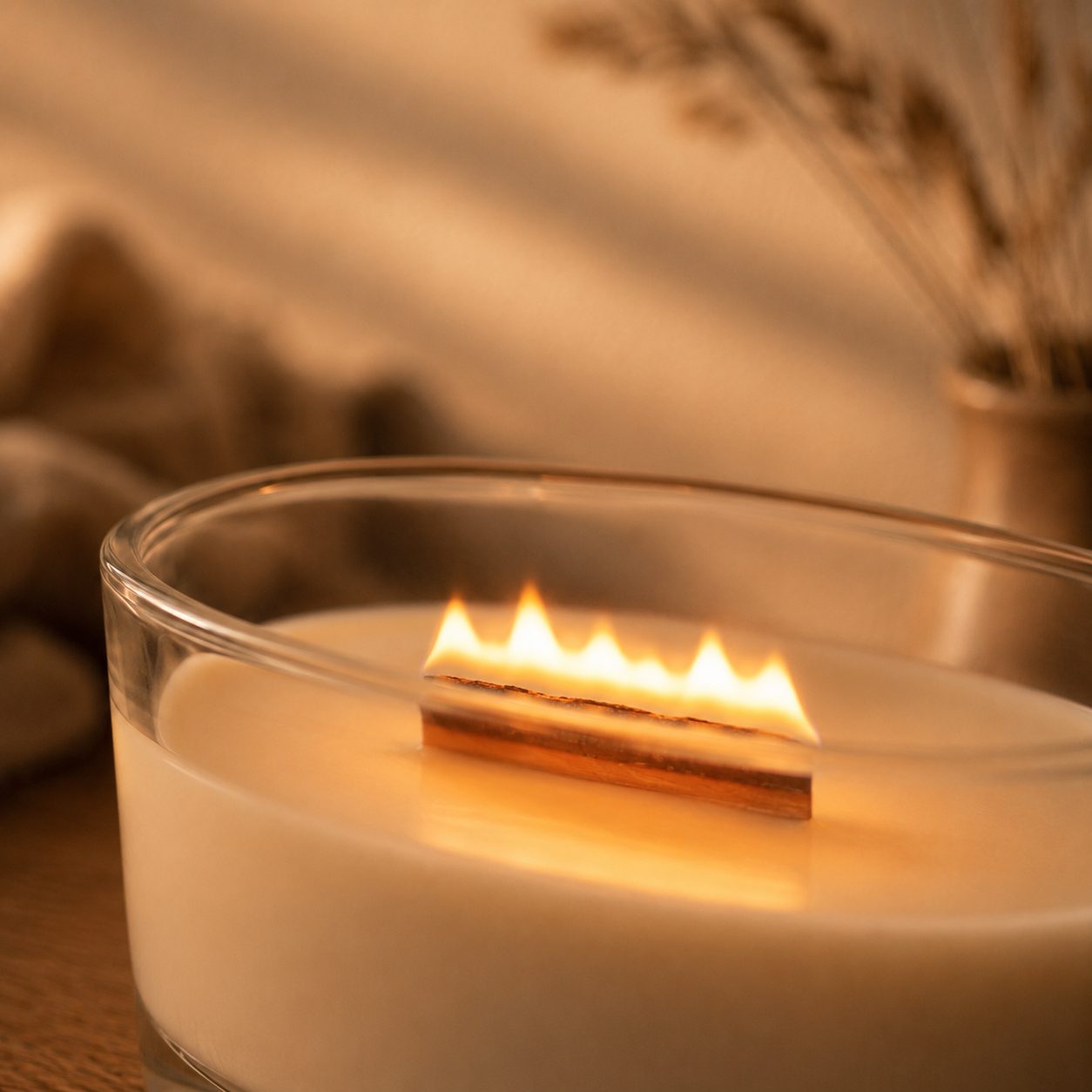 Lumidusk Crackle — Wooden Wick Candle