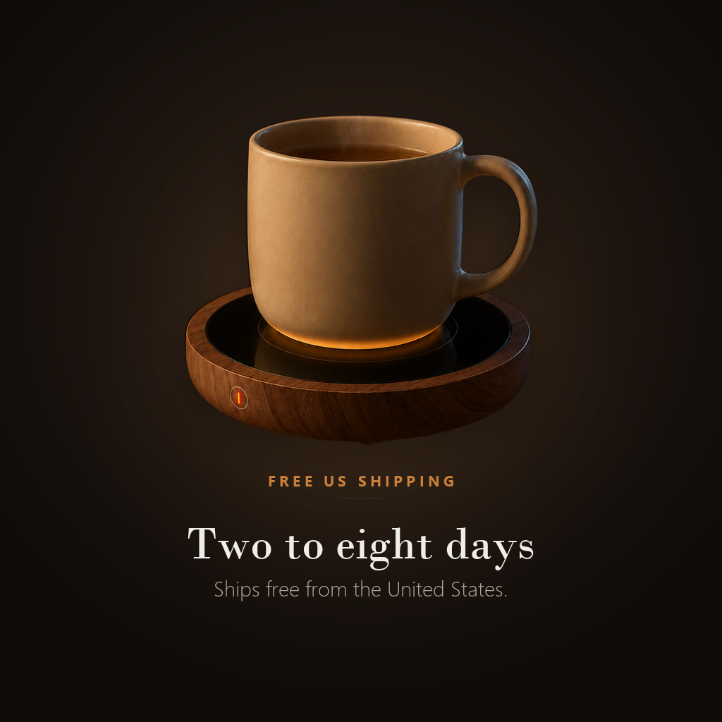 Free shipping from the United States, delivered in two to eight days